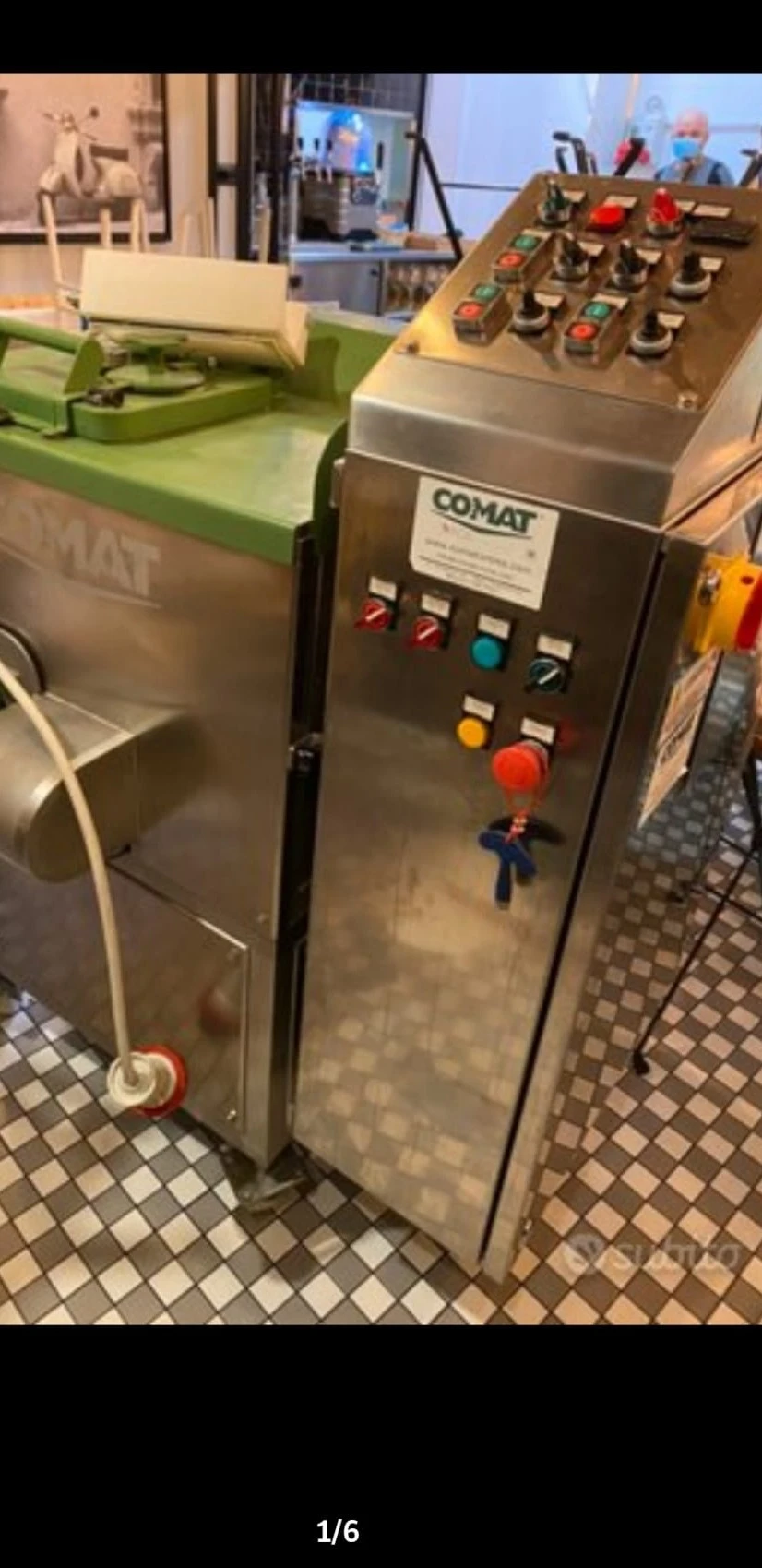 Melaxadora  --  Moldeadora para queso Mozarela   marca COMAT -----tipo COOKER